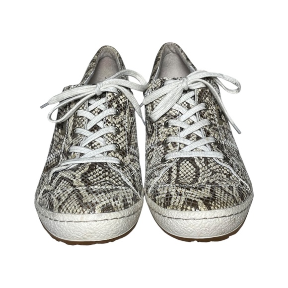 Joseph Seibel Women's Caspian Sneakers Size EU 39 US 8-8.5 Taupe Gray Leather - Picture 7 of 12